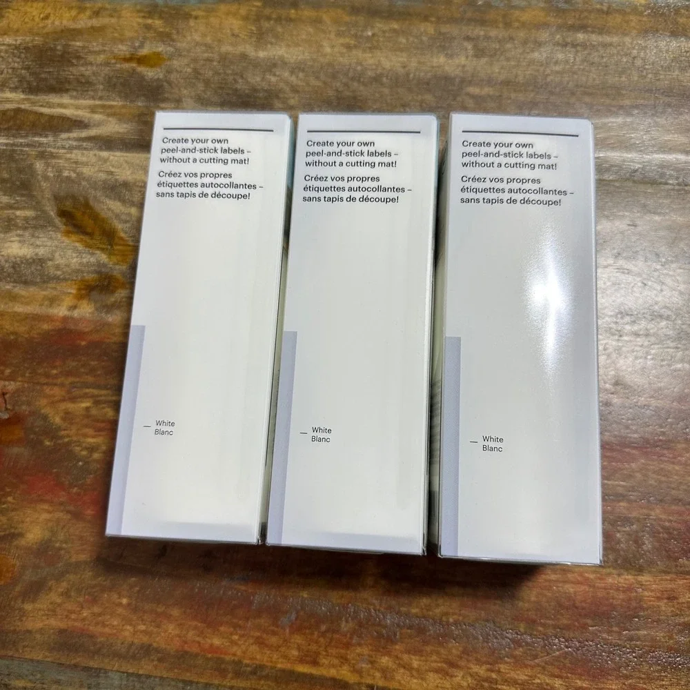Cricut Joy Smart Label Writable Vinyl Permanent White 5.5 x 48 Lot of 3 2007359